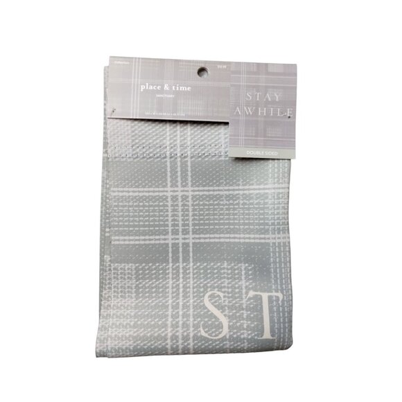 Place & Time Sanctuary Stay Awhile Double Sided Garden Flag 12 x 18 inch New - Picture 1 of 6